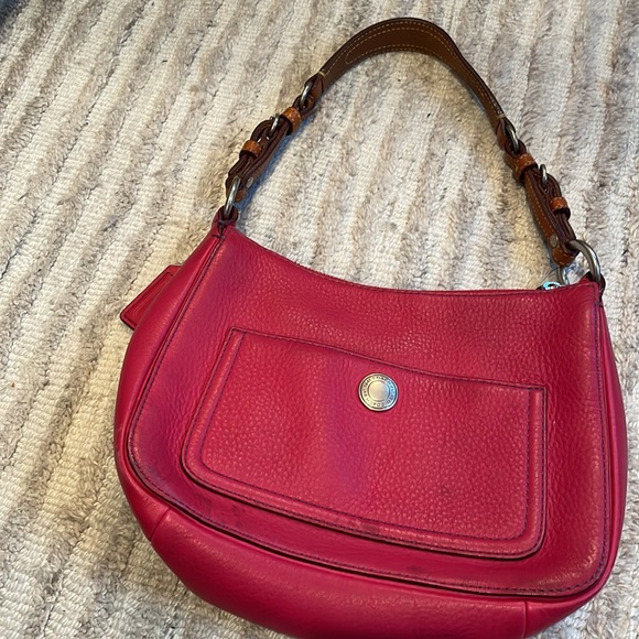 Coach Pink Leather Shoulder Bag - Picture 2 of 10